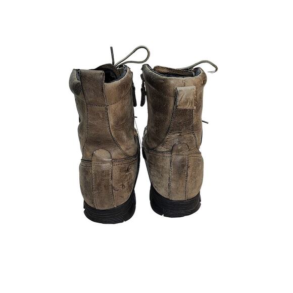 Polo Ralph Lauren 11D Andreas Distress Grunge Leather Combat Farmcore Work Boot - Picture 3 of 8